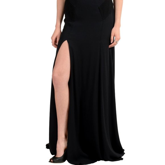 Versace 100% Silk Sleeveless Maxi Evening Dress - Picture 2 of 8